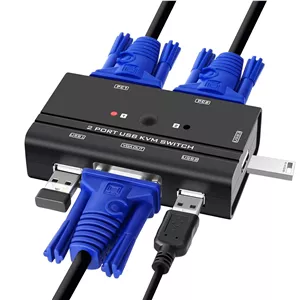 سوییچ KVM مدل VGA USB دو پورت