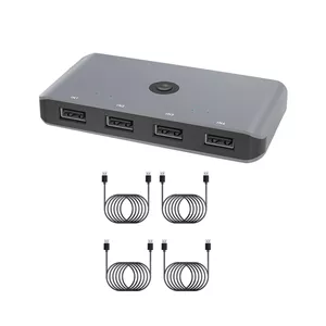 سوئیچ KVM یو‌اس‌بی مدل 4-in-4-Out با رابط USB 2.0
