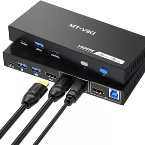سوییچ KVM ام‌تی-ویکی مدل USB 3.0 با پشتیبانی از 4K