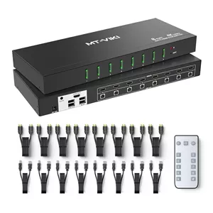 سوییچ KVM اچ‌دی‌ام‌آی MT-Viki مدل 8 Port 4K