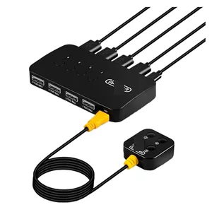 سوییچ KVM مدل 2 in 4 Out با پشتیبانی از USB 2.0