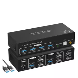 سوئیچ KVM اچ‌دی‌ام‌آی مدل 2 Port 8K 60Hz