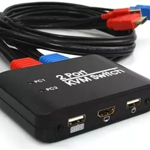 سوئیچ KVM دو پورت مدل 4K@60Hz
