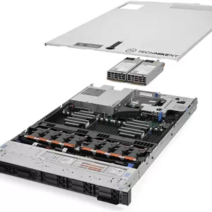 سرور TechMikeNY 2X Silver 4114 2.20Ghz 20 هسته ای 64 گیگابایت رم 8X جایگاه هارد VM PowerEdge R640 (بازسازی شده)
