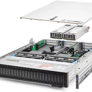 سرور TechMikeNY 2X Gold 6130 2.10 گیگاهرتز 32 هسته ای 96 گیگابایت رم ریل VxRail P570F NVMe (بازسازی شده)
