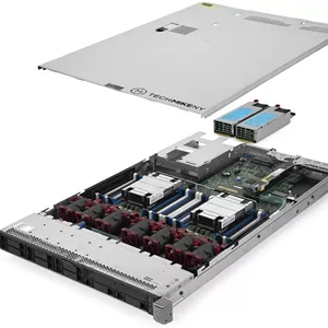 سرور TechMikeNY 2X E5-2630Lv3 1.80Ghz 16 هسته ای 192GB RAM 8X 2TB ProLiant DL360 G9 (بازسازی شده)