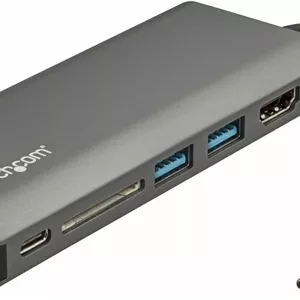 آداپتور چند پورت USB C استار تک - داک مسافرتی USB-C به HDMI 4K، هاب 3x USB 3.0، SD/SDHC، GbE، عبور جریان 60W PD 3.0 - مینی داکینگ استیشن قابل حمل USB Type-C/Thunderbolt 3 (DKT30CSDHPD3)