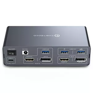 سوییچ KVM دو مانیتور مدل USB-C Docking Station با خروجی 4K