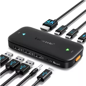 سوئیچ KVM لیمورل مدل USB C 4K 60Hz