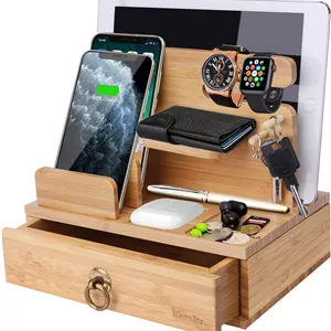 استند شارژ و نظم‌دهنده iCozzier مدل Bamboo دارای کشو