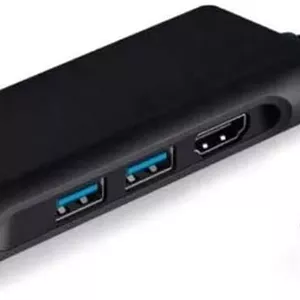 آداپتور هاب C آلومینیومی، 7 در 1، قابلیت خواندن کارت شارژ PD HDMI 4K، ایستگاه اتصال لپ تاپ USB3.0 SD/TF (مشکی)