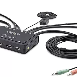 سوئیچ KVM استار‌تک مدل C2-DH46-UA2-CBL-KVM دو پورت