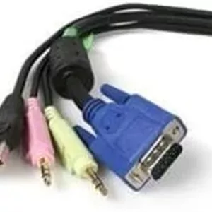 کابل KVM چهار در یک USB-VGA و صدا 3 متری