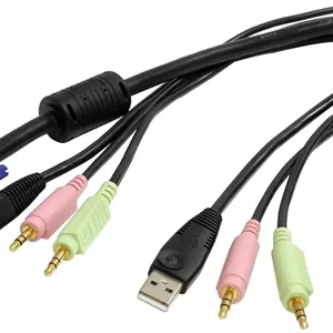 کابل سوئیچ KVM استار‌تک مدل USBVGA4N1A6 طول 1.8 متر