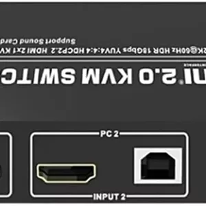سوئیچ KVM اچ‌دی‌ام‌آی مدل 2x1 با پشتیبانی از کیفیت 4K
