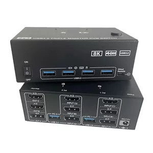 سوییچ KVM مدل 8K با پشتیبانی از 3 مانیتور