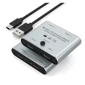 سوئیچ KVM یو‌اس‌بی سی مدل 8K دو پورت
