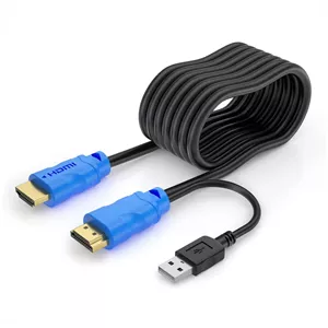 کابل کی‌وی‌ام مدل HDMI USB طول 5 متر