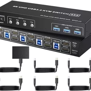 سوییچ KVM مدل HDMI/DP با پشتیبانی از 4K 60Hz