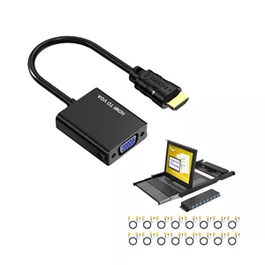سوییچ KVM ال سی دی 17 اینچی 16 پورتآداپتور HDMI به VGA