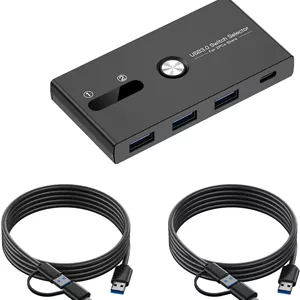 سوییچ KVM یو‌اس‌بی مدل USB-C و USB 3.0