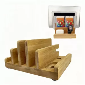 استند رومیزی چوبی مدل LAPTOP STAND3 مناسب لپ‌تاپ و موبایل