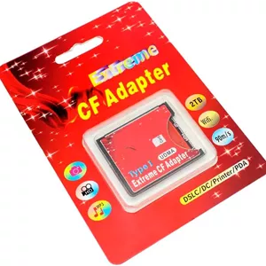 آداپتور کارت حافظه دیجیتال امن به CF Compact Flash نوع I سازگار با کارت های SDHC SDXC