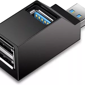 هاب USB 3.0 بیگ تری، اسپلیتر USB، هاب پورت USB چندگانه، با 3 پورت برای انتقال داده فلش درایو لپ تاپ PC، برای مک بوک، برای مک پرو/برای مینی، برای سرفیس پرو، برای XPS، برای نوت بوک PC و غیره.