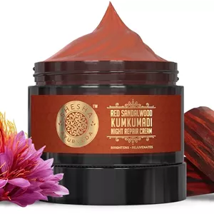 کرم روشن کننده پوست چوب صندل سرخ و ترمیم کننده شب ششا نچرالز آیورودا 50 گرم