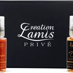 ست هدیه ادو پرفیوم مردانه Creation Lamis Privé مدل 4x20ml - Cuir Ultime, Tabac Aromatique, Amber Imperial, Oud Magique | رایحه های ماندگار کهربا، مرکبات، چوبی و چرم