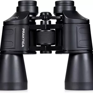 دوربین دوچشمی پراکتیکا فالکون 7x50mm با منشور Porro، روکش لاستیکی، مشکی، CDFN750BK