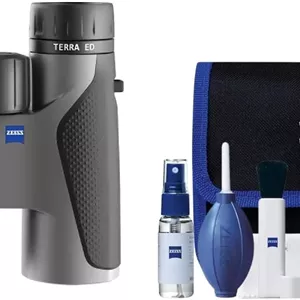 دوربین دوچشمی زایس Terra ED 10x42 به همراه کیت تمیز کننده (خاکستری)