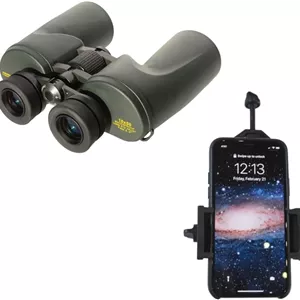 دوربین دوچشمی اوبرورک مدل 10x50 Deluxe به همراه آداپتور موبایل