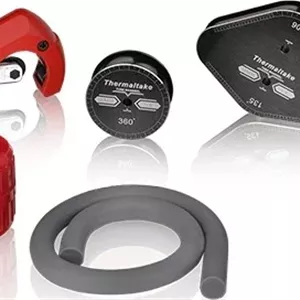 کیت خم کاری لوله سخت Thermaltake Pacific، آلومینیومی، طناب: سیلیکونی، شناسه 1/2 اینچ (12 میلی متر) x OD 5/8 اینچ (16 میلی متر) لوله سخت | CL-W093-AL00BL-A