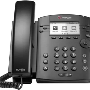 تلفن ویپ Polycom VVX 311 با سیم - سیستم تلفن رسانه ای تجاری - 6 خط PoE - 2200-48350-025 (بازسازی شده)