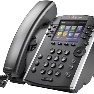تلفن تجاری تحت شبکه PoE پلی‌کام VVX 400 مدل 2200-46157-025 (منبع تغذیه شامل نمی‌شود)