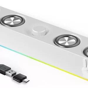 اسپیکر دسکتاپ مدل Sound Bar با نورپردازی RGB