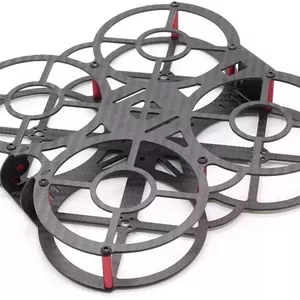 فریم مقاوم در برابر سقوط فیبر کربنی برای مینی، X135 135mm 3 اینچ/ X200 200mm 5 اینچ، مناسب برای مسابقات FPV، کوادکوپتر RC (5 اینچ)