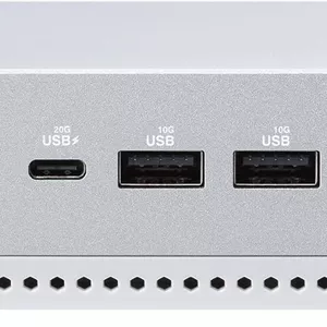 ASUS NUC 14 Pro  Barebone با پردازنده نسل ۱۴ اینتل Core Ultra 5 125H (پشتیبانی از NPU)، تا ۹۶ گیگابایت رم DDR5، فضای ذخیره سازی دوگانه، Thunderbolt 4، Wi-Fi 6E و بلوتوث 5.3، شاسی آلومینیومی نقره ای، به همراه پایه VESA
