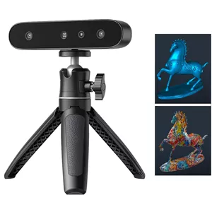 اسکنر سه بعدی Creality CR-Ferret SE برای پرینت سه بعدی، ضد لرزش، دقت 0.1 میلی متر، سرعت اسکن 30 فریم بر ثانیه، تمام رنگی، اسکنر سه بعدی رومیزی ارتقا یافته برای اشیاء فلزی غیر بازتابنده