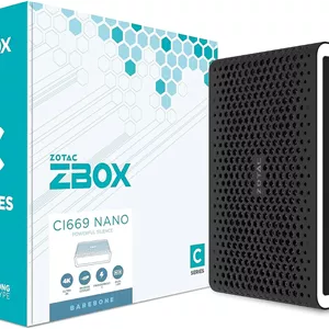 کامپیوتر کوچک ZOTAC Zbox Ci669 Nano با ابعاد 1.8 لیتر - مشکی، سفید با پردازنده Intel Soc I7-1355U 1.7 گیگاهرتز