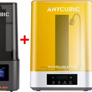 بسته پرینتر سه بعدی رزینی ANYCUBIC فوتون مونو 4 اولترا، ایستگاه شستشو و کیور 3 پلاس و رزین خاکستری سرعت بالا 1 کیلوگرمی