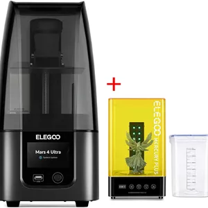 پرینتر سه بعدی رزینی ELEGOO Mars 4 Ultra و دستگاه شستشو و کیورینگ ELEGOO Mercury Plus 2.0