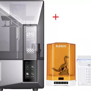 پرینتر سه بعدی رزینی ELEGOO Mars 5 Ultra و دستگاه شستشو و کیورینگ ELEGOO Mercury Plus V3.0