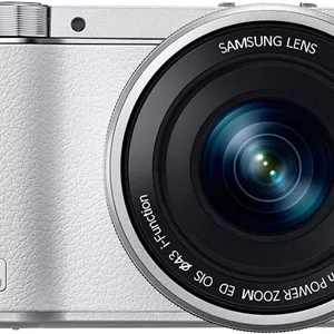 دوربین دیجیتال بدون آینه هوشمند سامسونگ NX3000 با لنز زوم برقی 16-50 میلی‌متری OIS و فلاش (سفید)