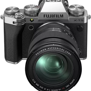 دوربین دیجیتال بدون آینه فوجی فیلم X-T5 به همراه لنز XF16-80mm - نقره ای (بازسازی شده)