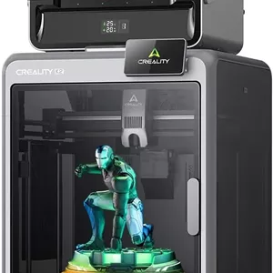 پرینتر سه بعدی رسمی Creality K2 Combo، پرینترهای سه بعدی چند رنگ با CFS، سرعت چاپ 600 میلی‌متر بر ثانیه، اکسترودر دایرکت درایو 300 درجه سانتیگراد، تراز خودکار محفظه، دوربین هوش مصنوعی، اندازه چاپ 10.24x10.24x10.24 اینچ