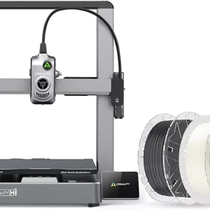 پرینتر سه بعدی Creality Hi، چاپ چند رنگ (نیاز به CFS)، همراه با فیلامنت Hyper RFID PLA 1.75mm 2KG (سیاه و سفید)