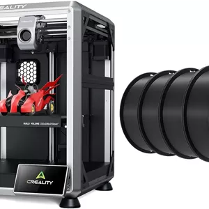 بسته پرینتر سه بعدی Creality K1 SE به همراه 4 بسته فیلامنت PLA 1.75mm (4 مشکی)