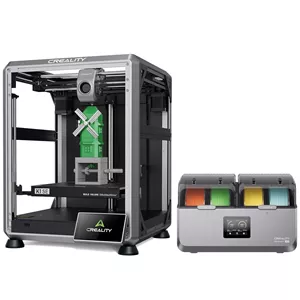 پرینتر سه بعدی Creality مدل K1 SE اسمبل شده به همراه محفظه خشک کننده و نگهداری 4 قرقره ای Space Pi X4